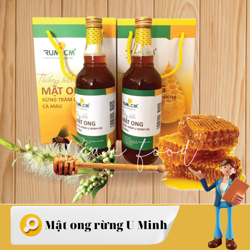 Mật ong rừng U Minh Cà Mau mua về làm quà